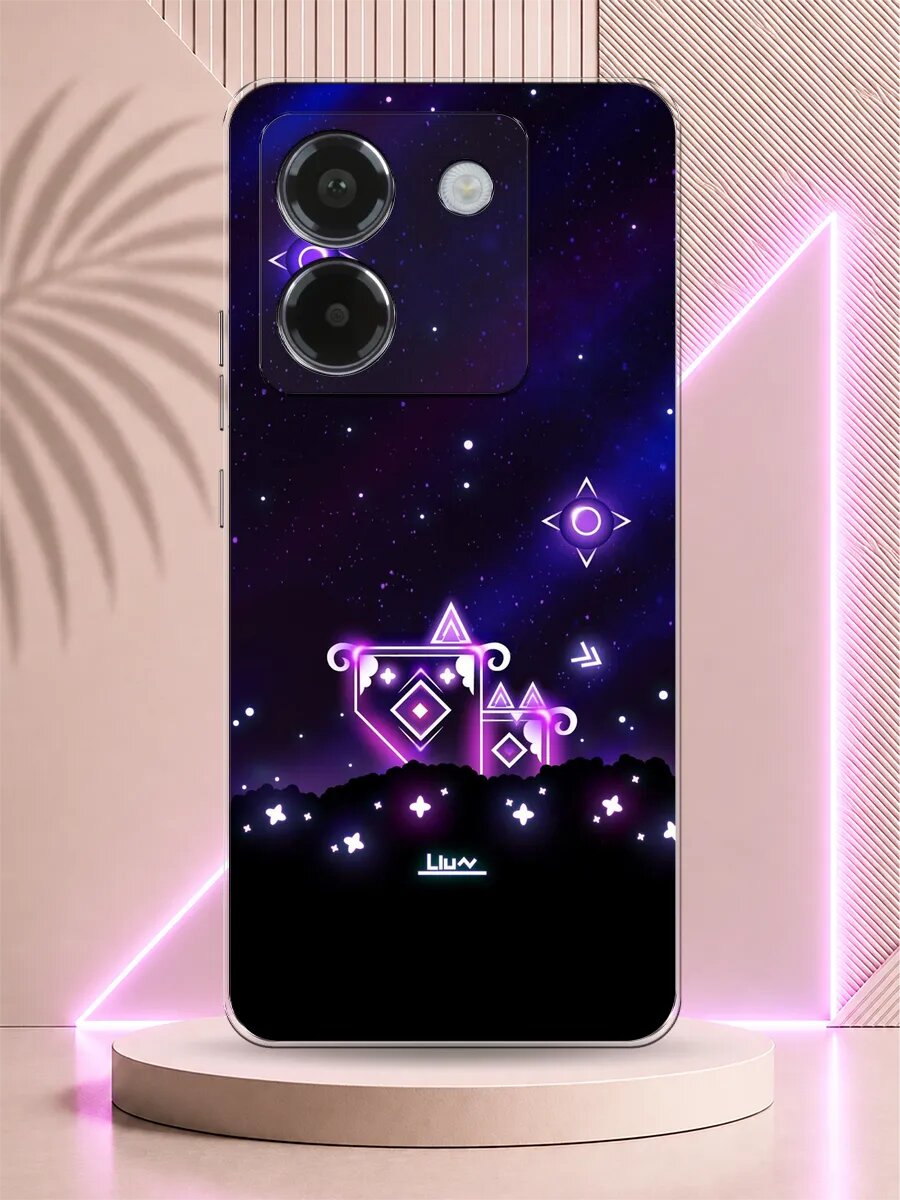 Чехол на Poco M7 Pro Geometry Dash
