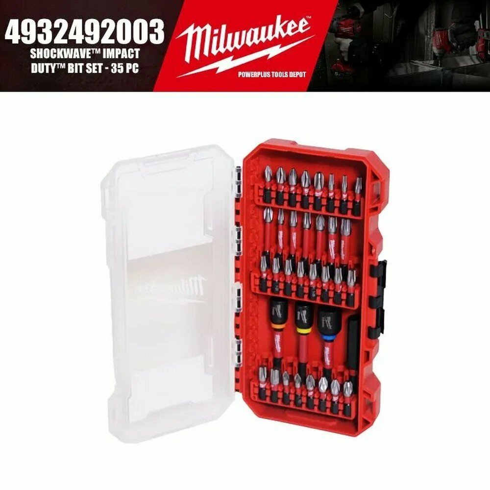 Milwaukee 4932492003 набор БИТ ударного действия SHOCKWAVE 35 ШТ Аксессуары для инструментов