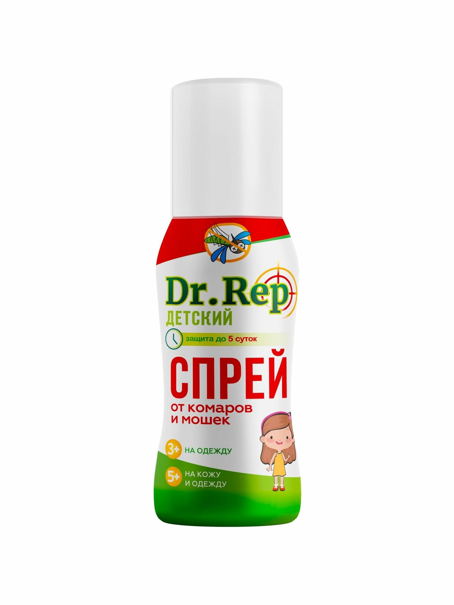 Аэрозоль-репеллент от комаров, мошек и москитов детский Dr.Rep (Др. Реп 100 мл)