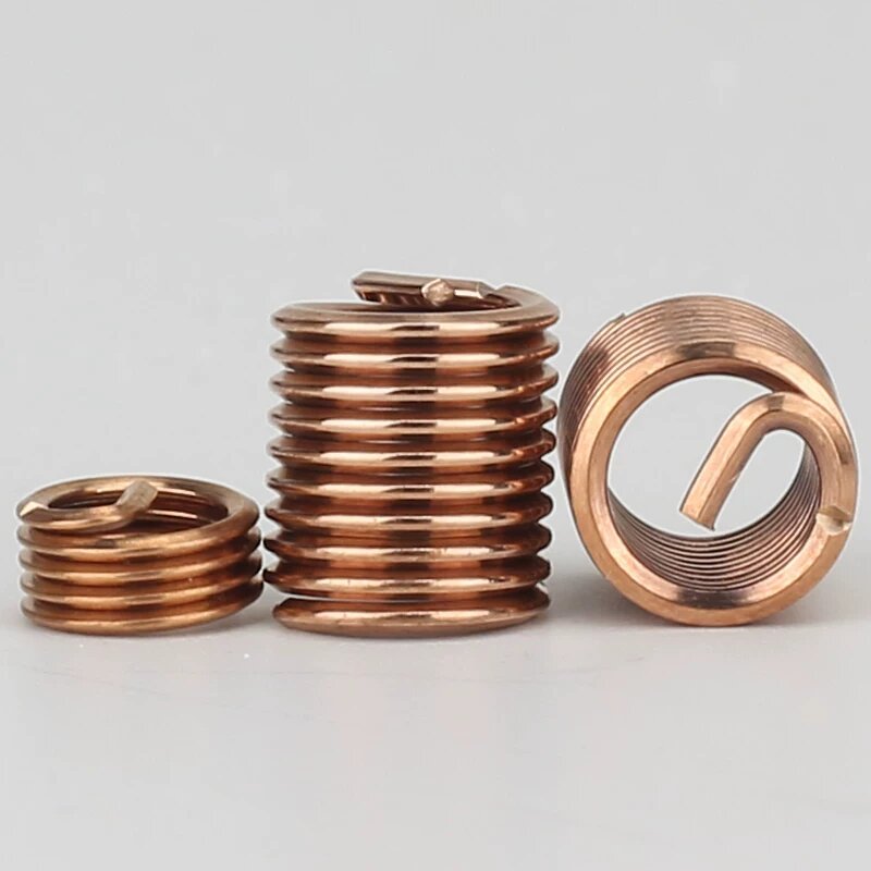 Немагнитная втулка из бронзы для резьбы М2.5, шаг 0.45 мм, глубина 1.5D, комплект 2 шт