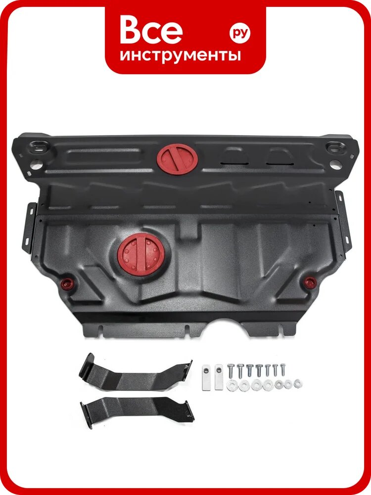 ЗК+КПП Big для Skoda Octavia с Webasto 2013-2017/Octavia 2017-н. в, st 2mm АвтоБроня 111.05114.1