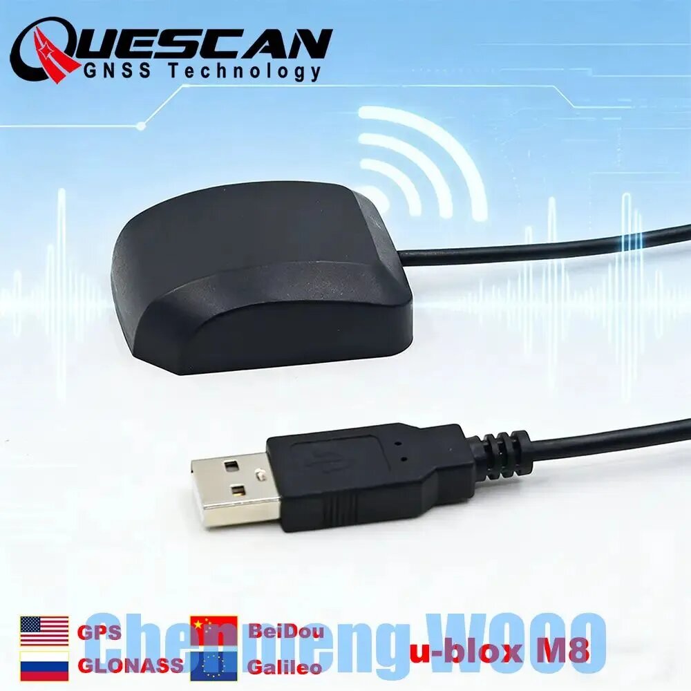 QU33N ublox8 USB GPS GLONASS антенна приемник Android Linux u-blox M8 USB GPS ГЛОНАСС Galileo GNSS NEO-M8N UBX-M8030-KT
