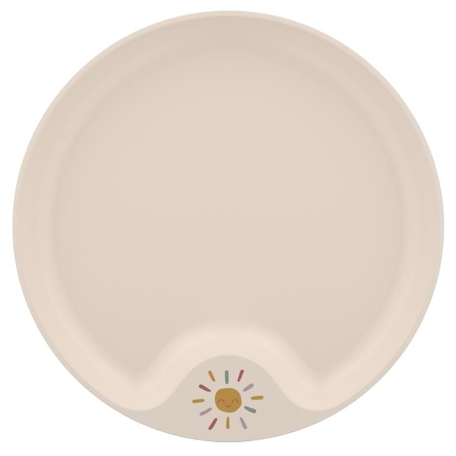 Миска Mepal Mio Sunshine&Rainbow, детская тарелочка для детей, бежевая, диаметр 21,5 см