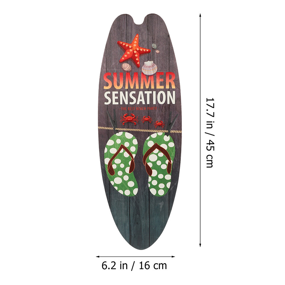 3 Шт Доски Для С冲финга Из Дерева Настенный Знак 45.00X16.00X0.50Cm