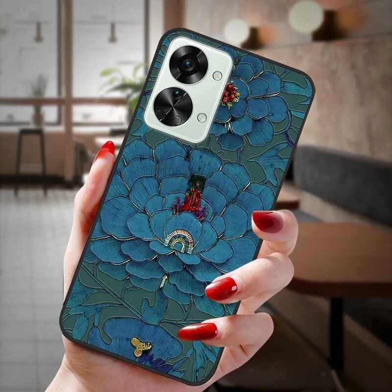 Чехол для OnePlus Nord 2T 5G Cover 3D Relief Cartoon Мягкая задняя крышка из ТПУ для телефона One plus Nord 2T 5G Чехлы Shell Coque Emboss