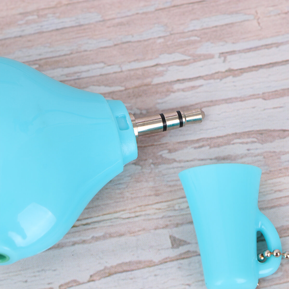 Разделитель Наушников Сердце 2 Порта 3 5 Мм Для Цифровых Устройств С Джеком Синий Размер 1