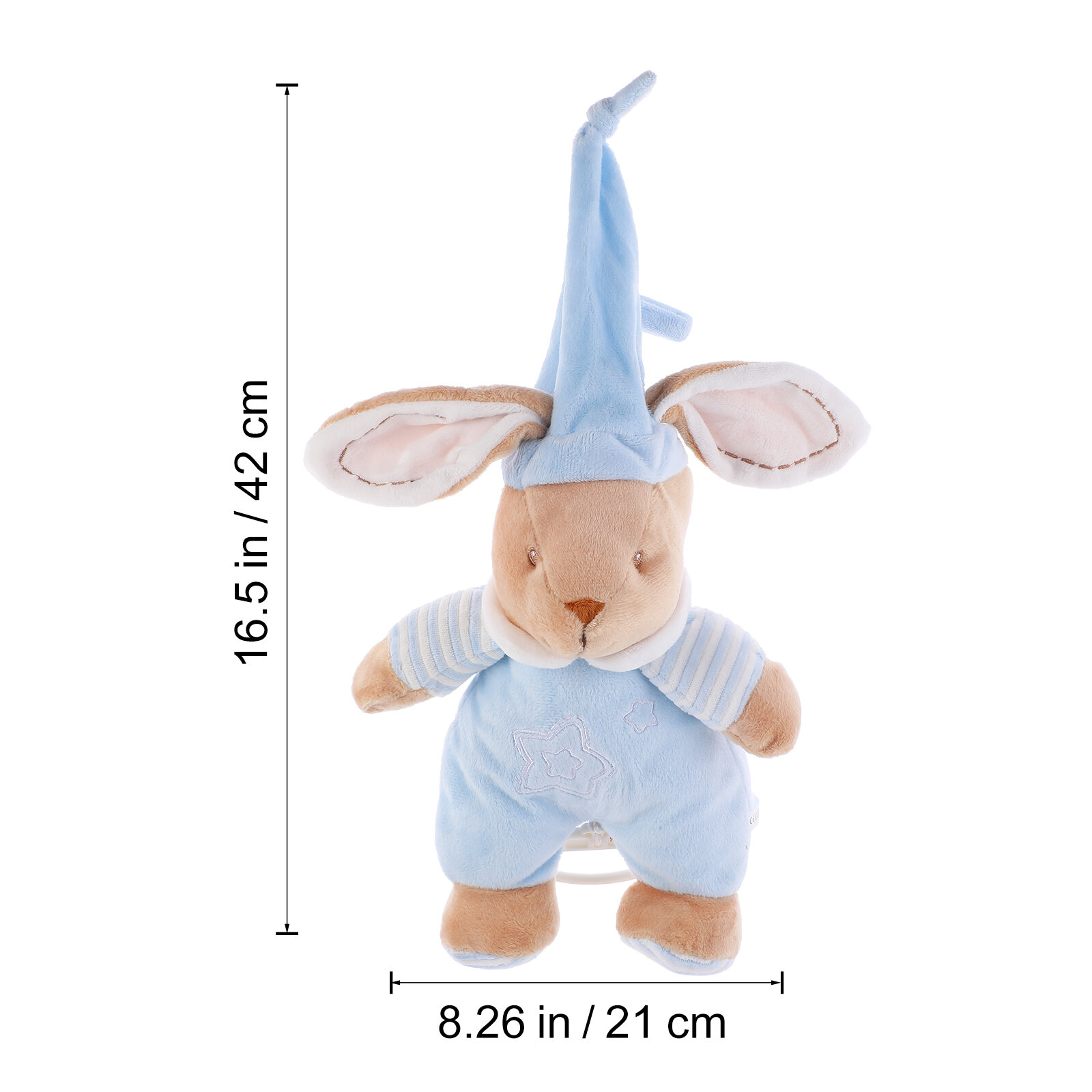 Игрушка Зайчик С Музыкой Для Детей Из Премиальных Материалов 42X21Cm