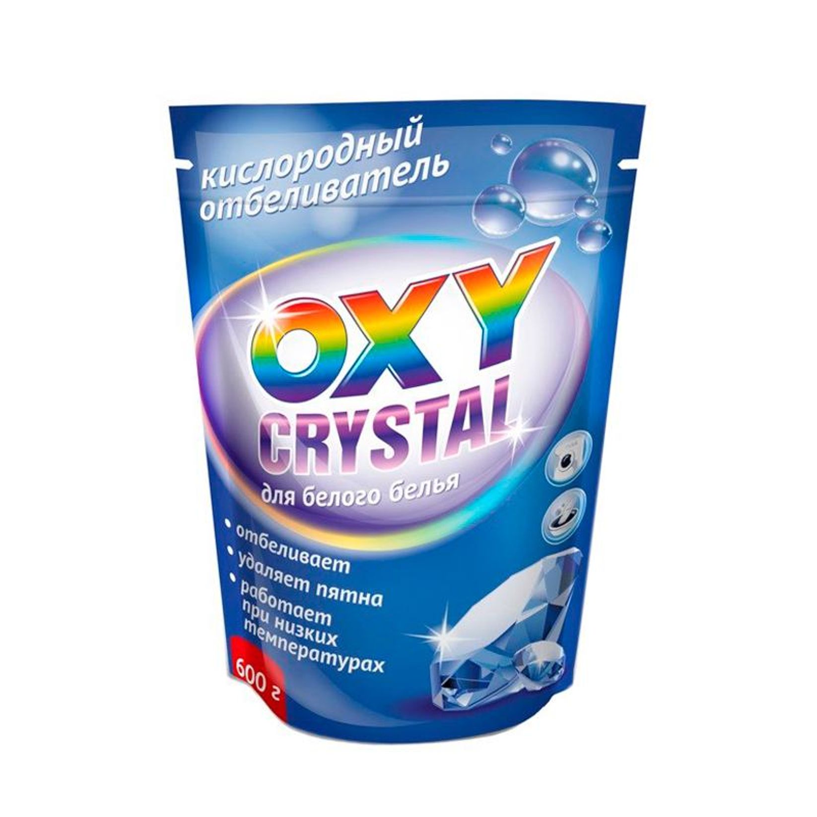 Отбеливатель Selena Oxy Crystal для белого белья 600 г