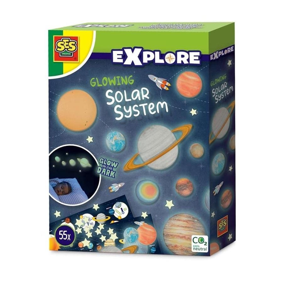 Наклейки SES Creative Expolre Солнечная система, разноцветные