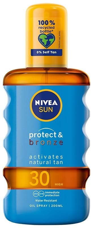 Средство солнцезащитное Nivea Sun Protect & bronze, SPF 30, спрей 200 мл