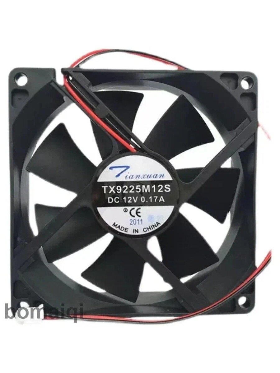 Вентилятор Для Охлаждения Теплообменника TX9225M12S 92*92*25 Мм, 12 В, 0,17 А Для Вертикальной Установки Холодильника