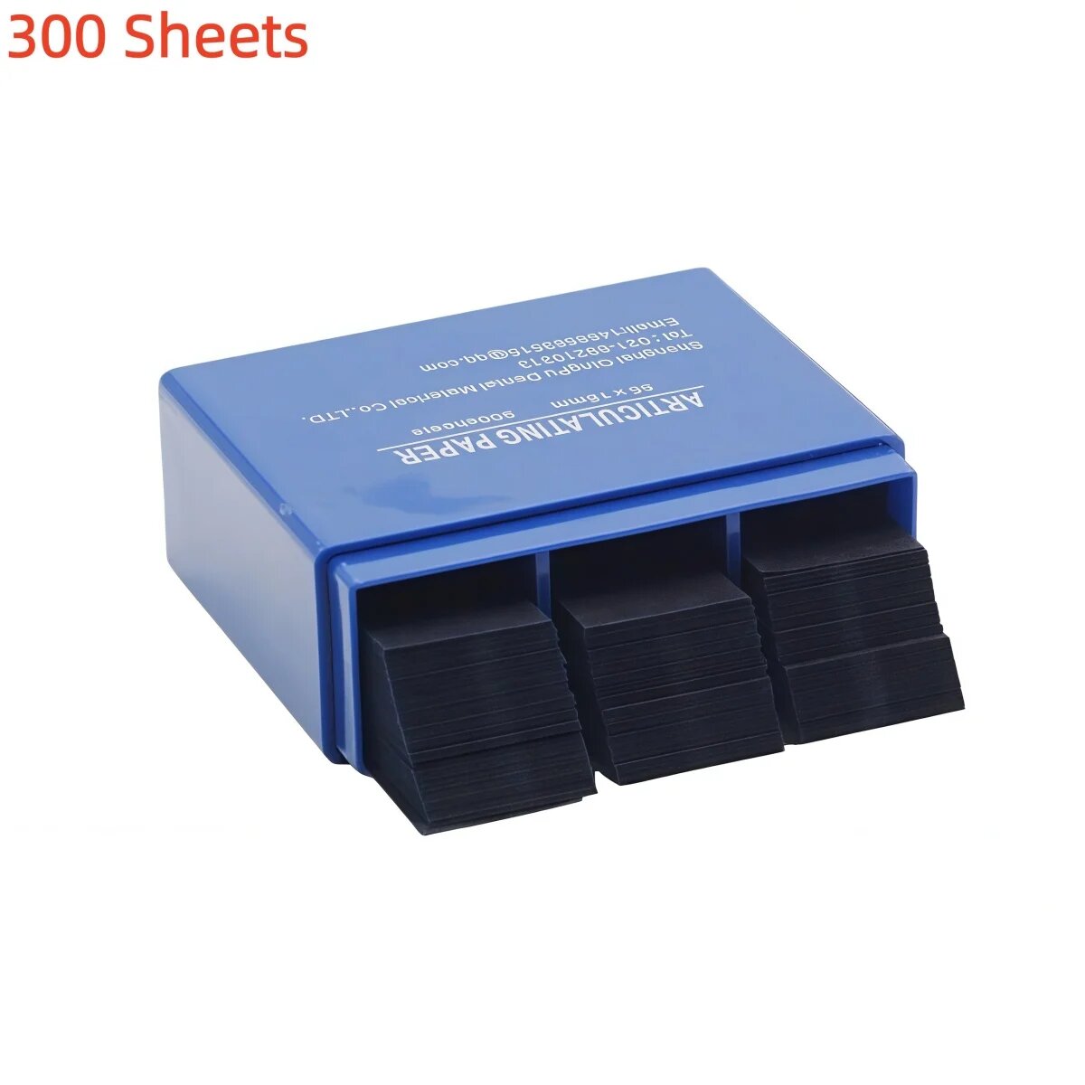 CHIHIRO CARE Двухцветная Артикуляционная Бумага 300 Листов 1 box Blue