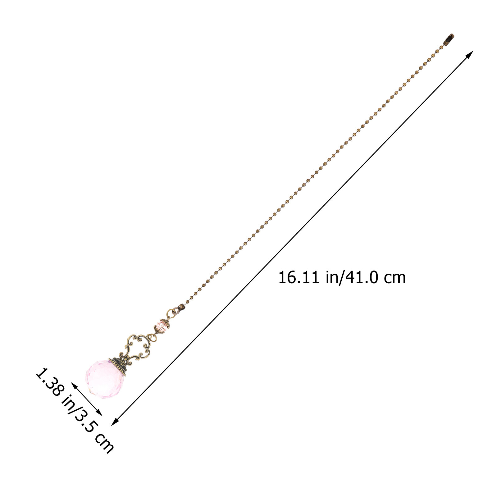 2 Шт Цепочка Для Лампы Световая Бусинка Розового Цвета Длина 41.00X3.50X3.50Cm