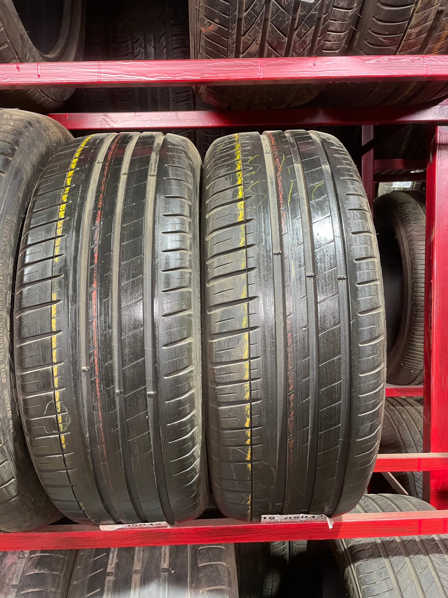 Комплект (4 шт) летних БУ шин Michelin Pilot Sport 3 215/45 R18 25% износ