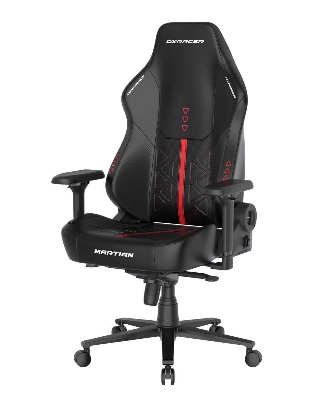 Кресло компьютерное DXRACER серии MARTIAN PRO, арт. XLMP25LTA-TRIANGLE/NR, размер XL, черный/красный