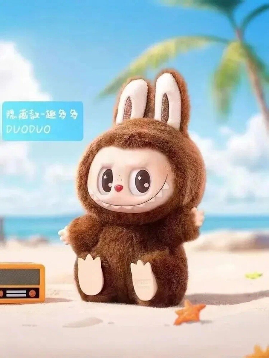 Bubble Labubu tide play blind box, детская игрушка с плюшевой куклой лабубу DUODUO