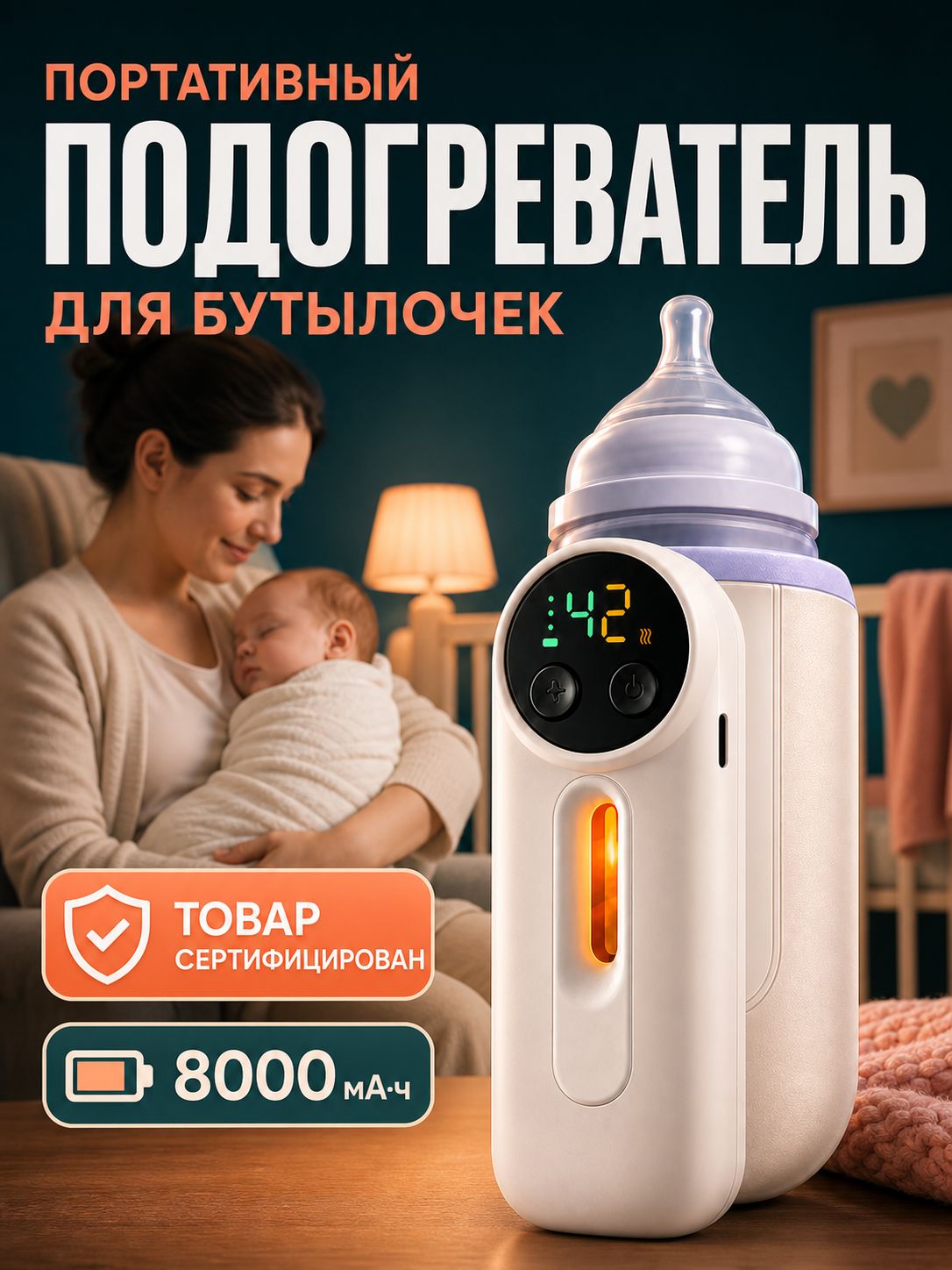 Подогреватель для бутылочек портативный