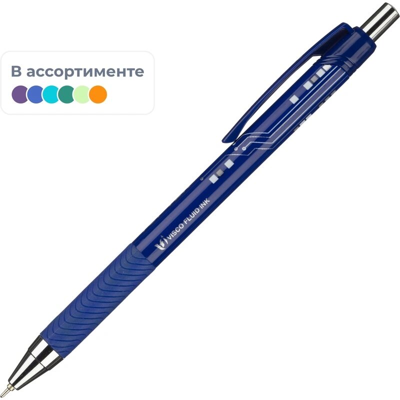 Ручка шариковая автомат. Unomax/Unimax TOPTEK Fashion 0,5, син, мас, ман
