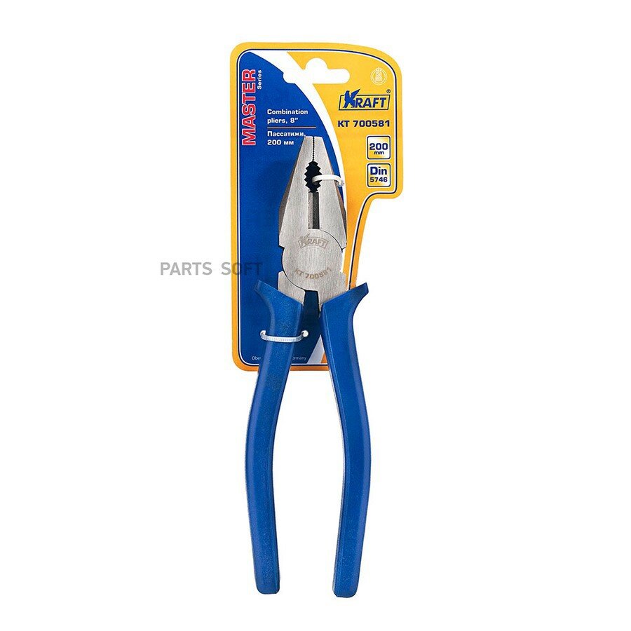 Пассатижи 200 мм Kraft Master KRAFT KT700581 | цена за 1 шт