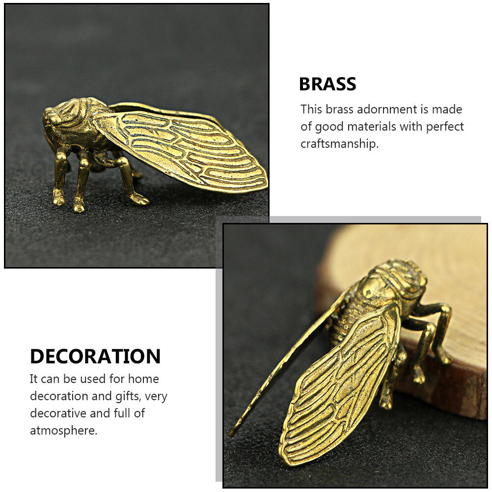Нежное Украшение Из Бронзы Золотистый Цвет 4 4X2X1 8CM Декоративный Элемент Для Дома И Подарков
