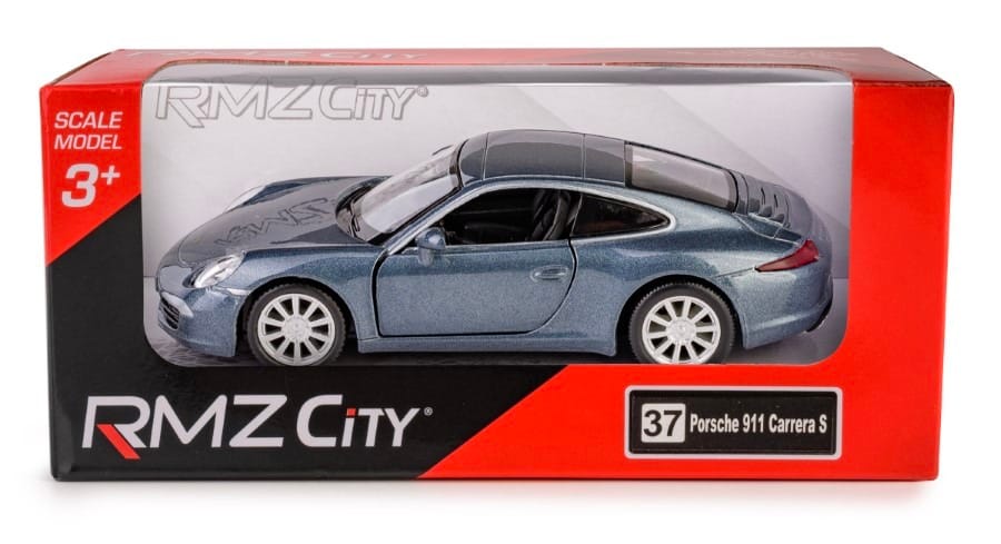 Игрушечная машинка Daffi RMZ City Porsche 911 Carrera S blue, серый, 1:32