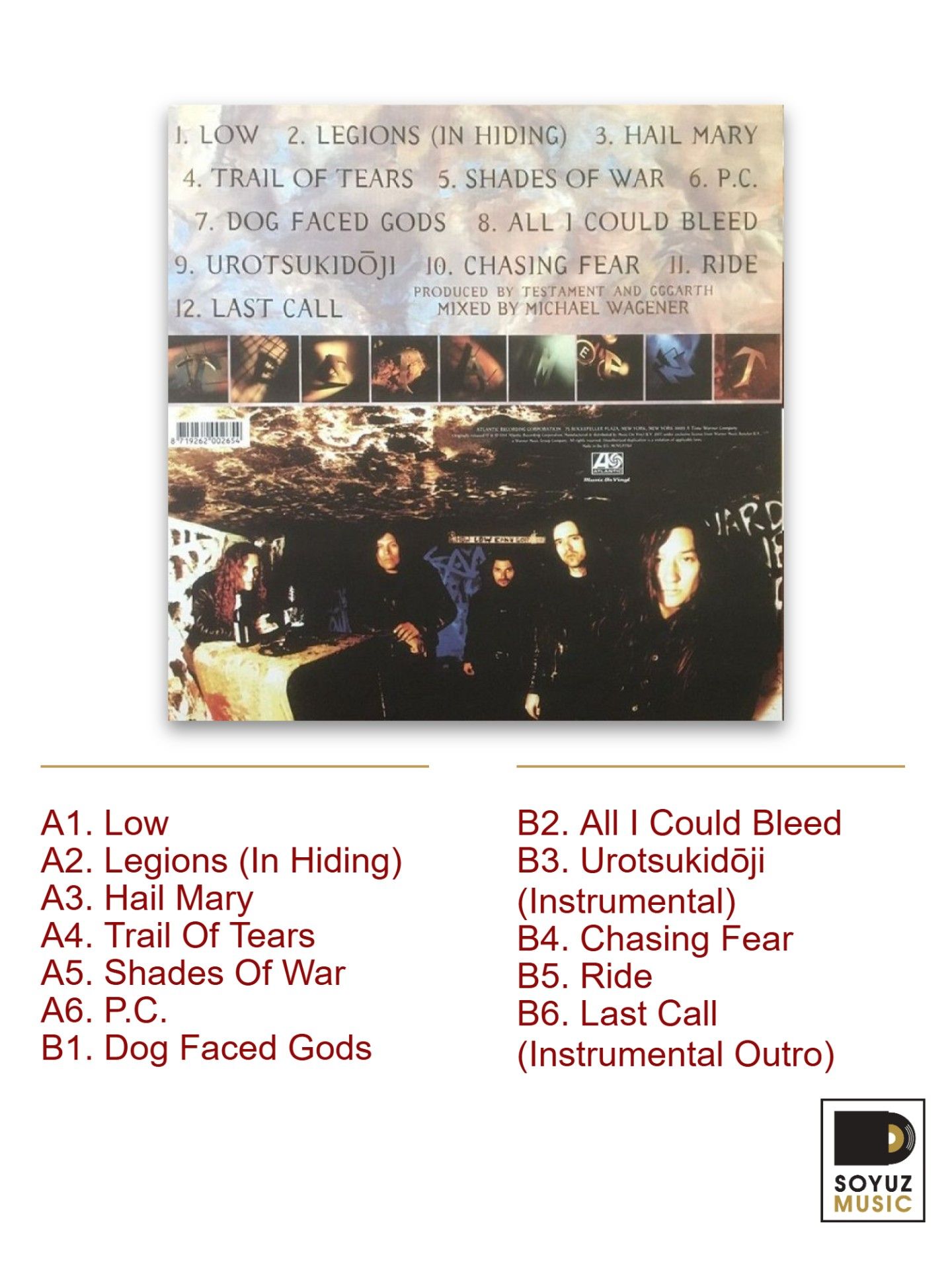 Testament. Low (LP Black/Винил) — фото 1