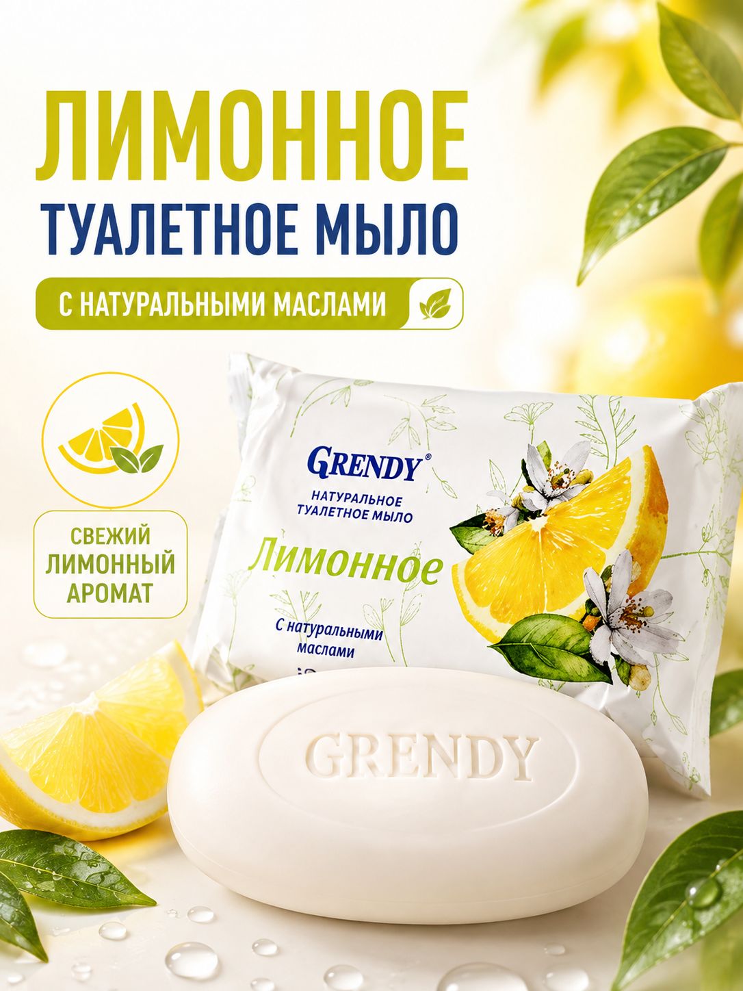 Мыло туалетное Лимонное