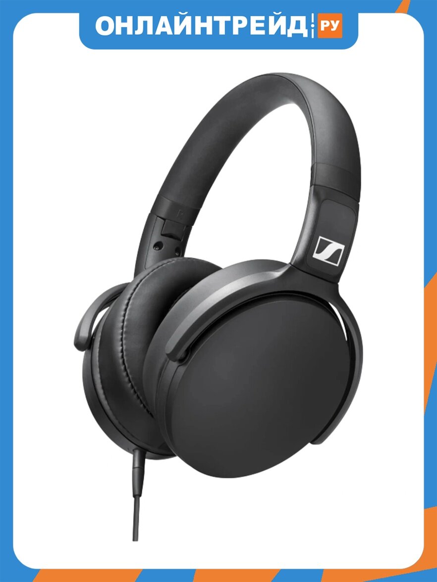Гарнитура накладные Sennheiser HD 400 U 1.4м черный проводные в ушной раковине (800126)