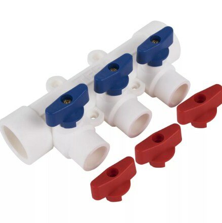 TEBO PPR Коллектор 40x20x3 выхода 030091272