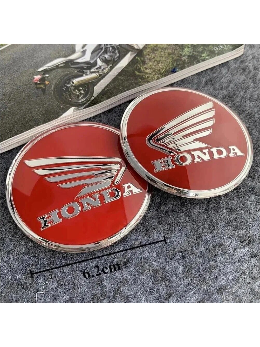 Мотоцикл Honda круглый логотип 3D стереоскопический наклейка топливного бака для CBR600RR / CBR1000RR / CB190SS.