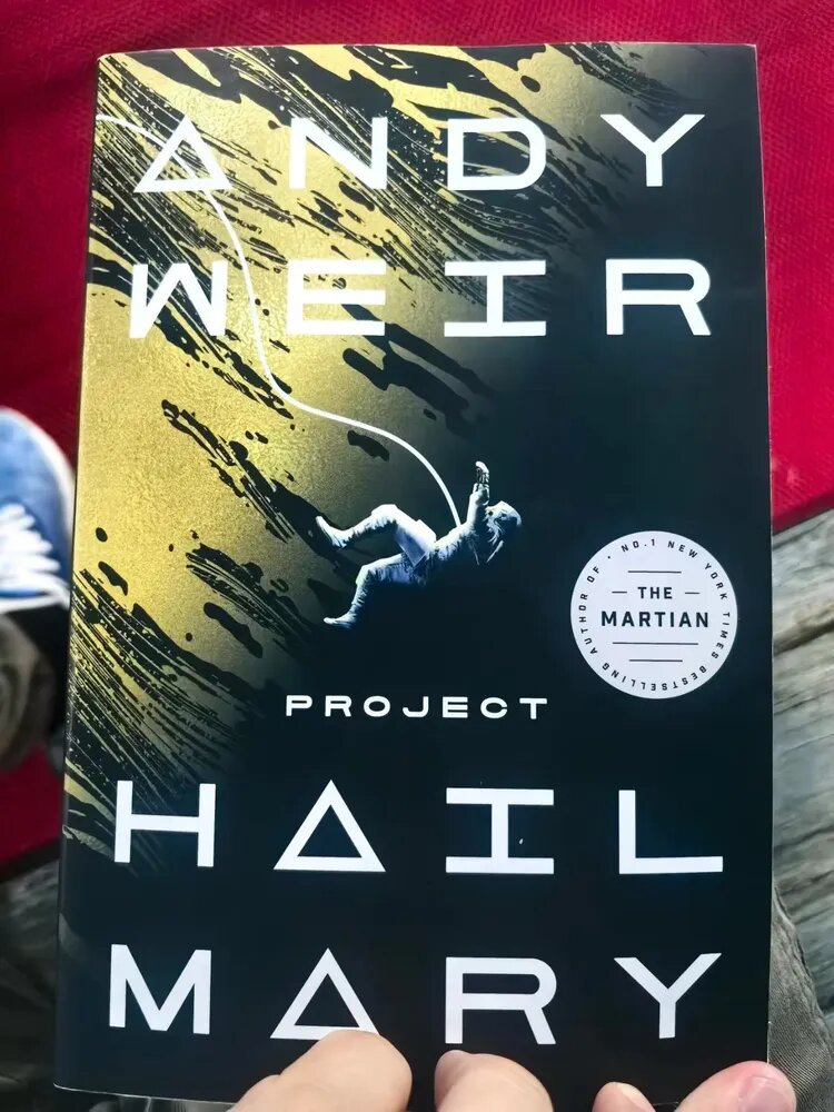 Project Hail Mary by Andy Weir Sci-Fi Adventure Paperback Book, New York Times Bestseller