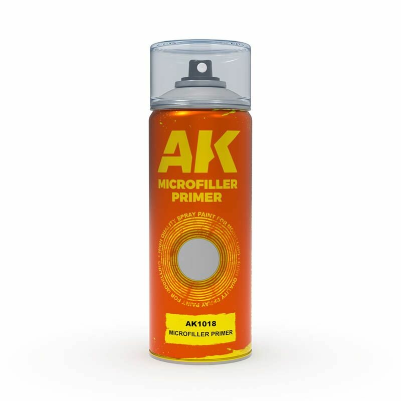 Microfiller Primer Spray - Аэрозольный акриловый самовыравнивающийся праймер AK Interactive, 150мл