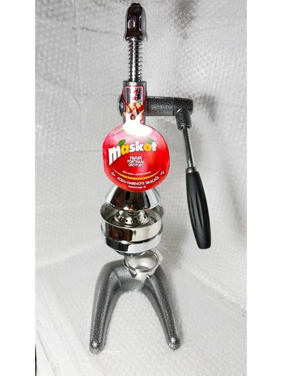 Ручная соковыжималка PCA1-P1, черно-серый, 24 × 19.5 × 49.5 см, 1 шт