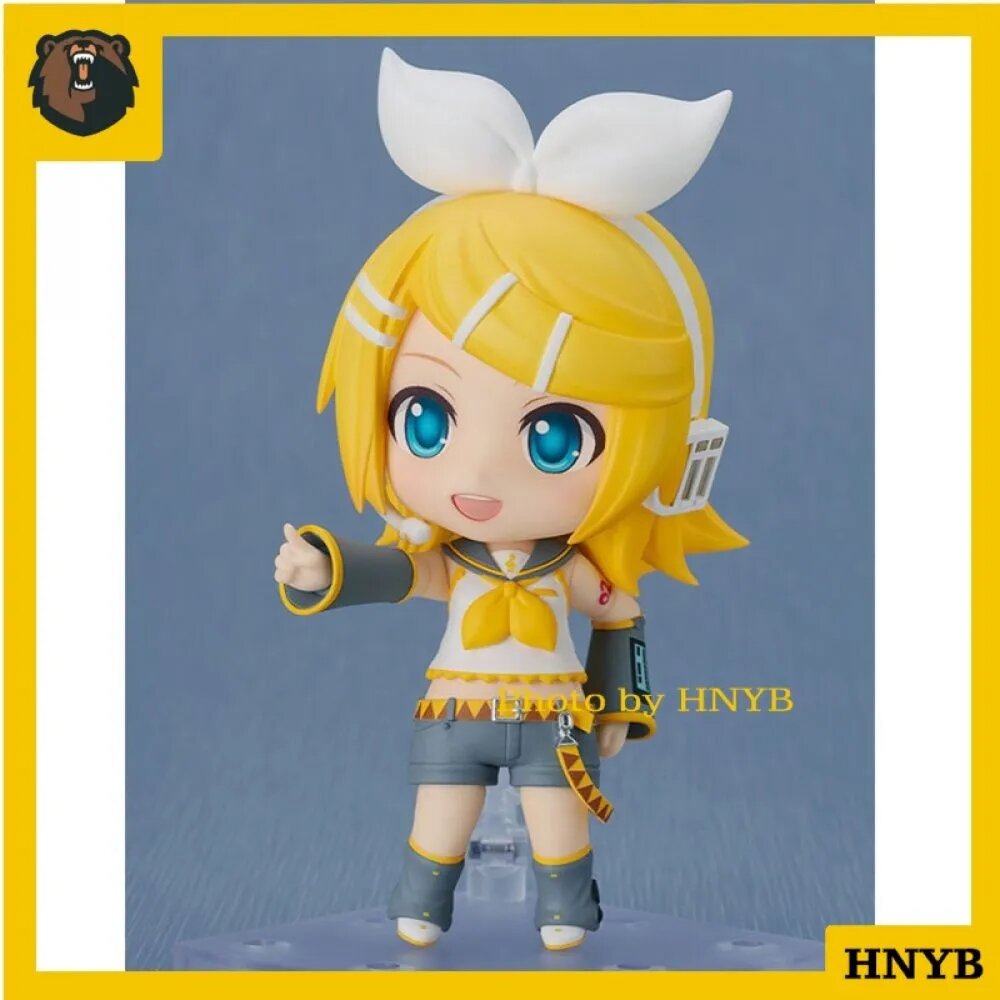 Фигурка вокалоид Рин Кагаминэ / VOCALOID Rin Kagamine Нендороид Подарок для фаната (10 см) 2840