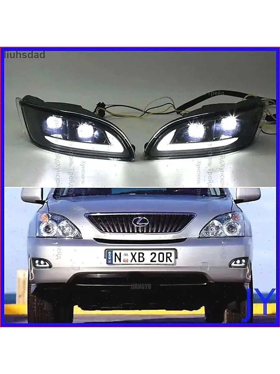 Фары автомобильные, 2 шт, арт. Lexus RX300 RX330 RX350 RX II 2003-2009