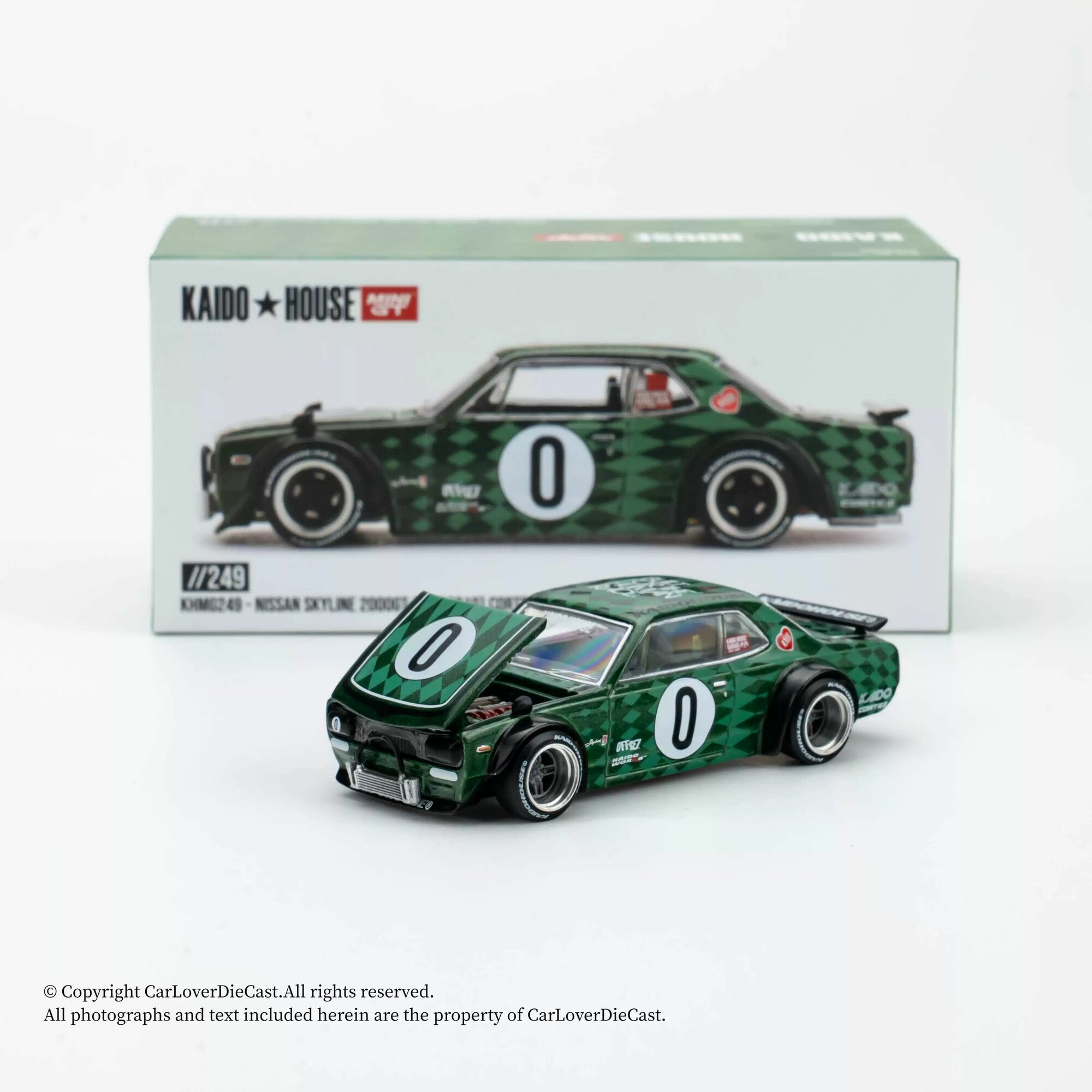 Машинка MINI GT MODEL 1:64 KAIDO HOUSE #249 Nissan Skyline 2000GT-R KPGC10 Cortez V1 Die-cast Alloy Model Collection Toy Children Gifts