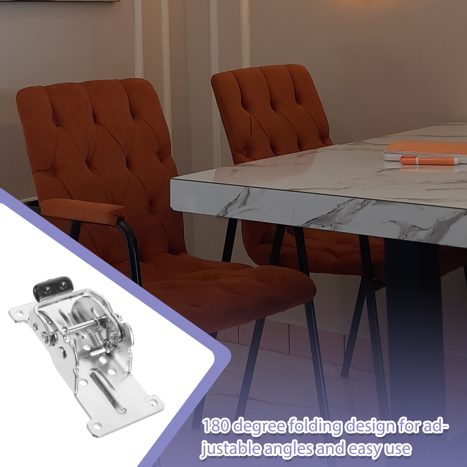 Folding Hinge With Self-Locking Mechanism For Coffee Tables And Furniture 10 50X5 20X3 50Cm