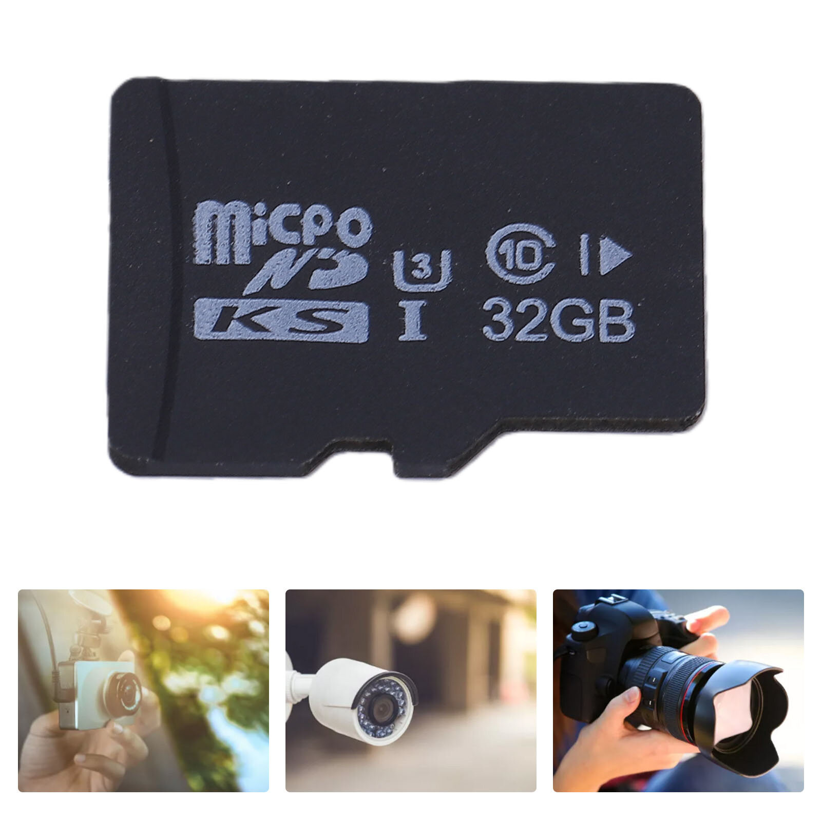 Mini TF карта памяти U3, 32 ГБ, скорость чтения 80 МБ/с, запись 30 МБ/с, для видеонаблюдения