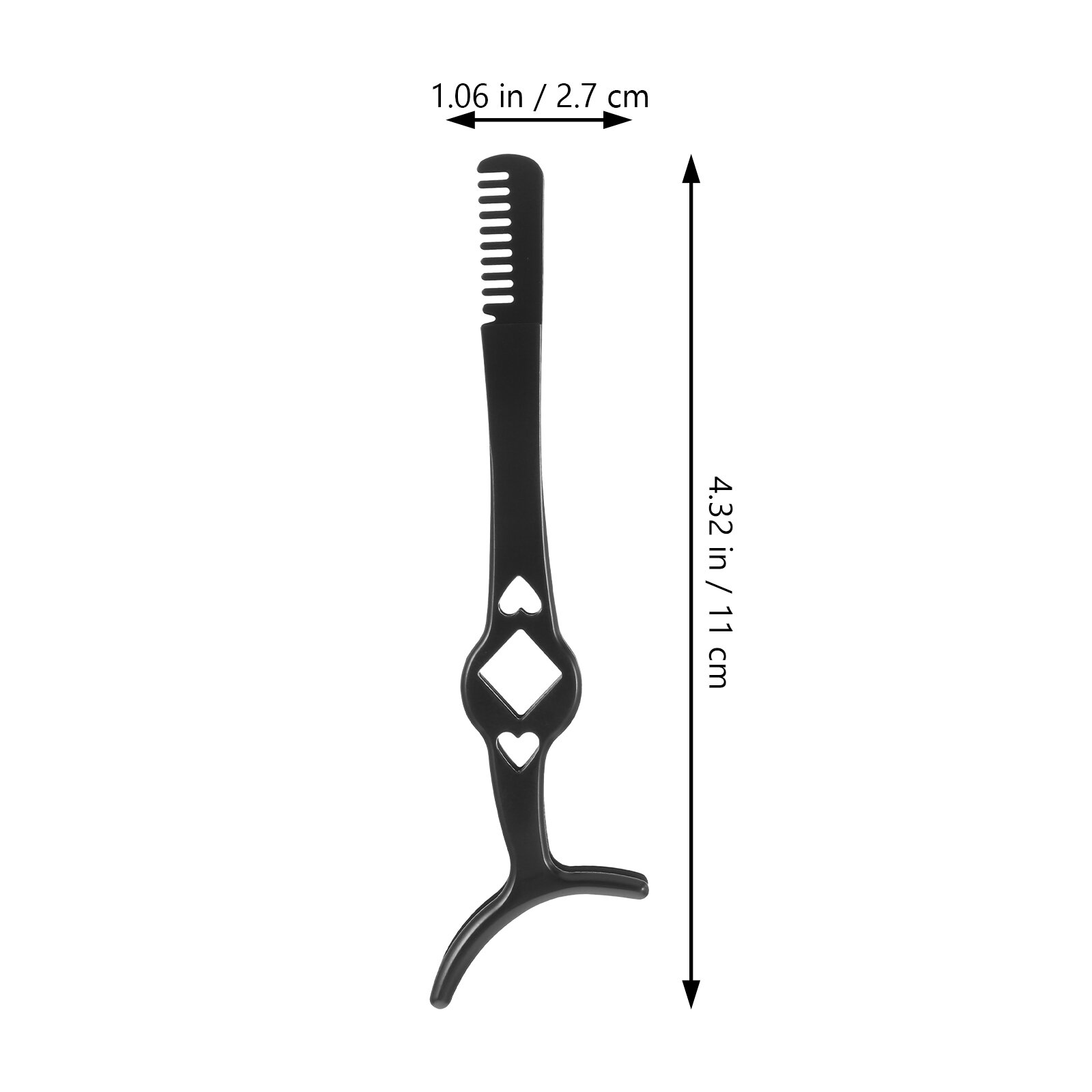 Щипцы Для Ресниц С Комбом 3 Штуки Черного Цвета Размер 11.00X2.70X0.50Cm
