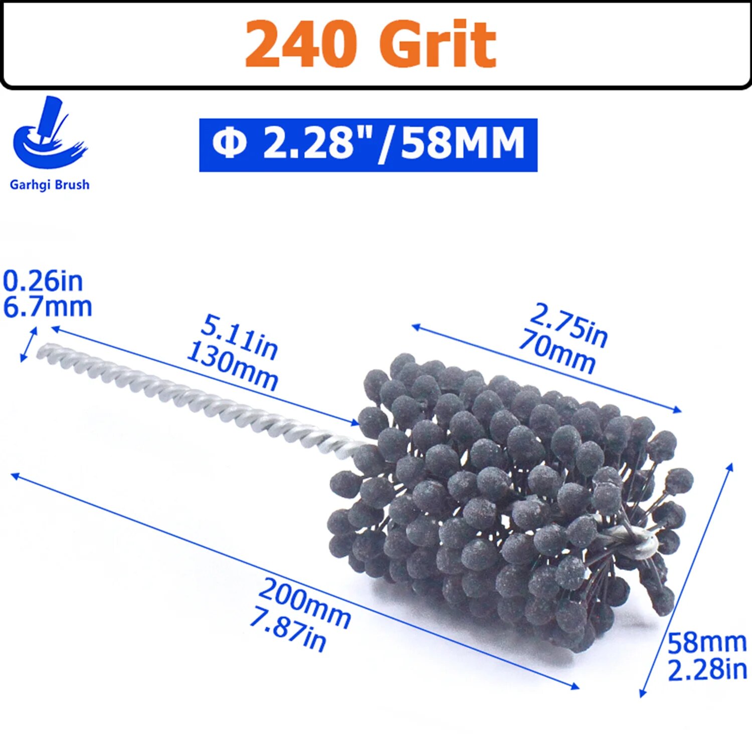 Абразивная щетка Garhgi 240 Grit, 58mm