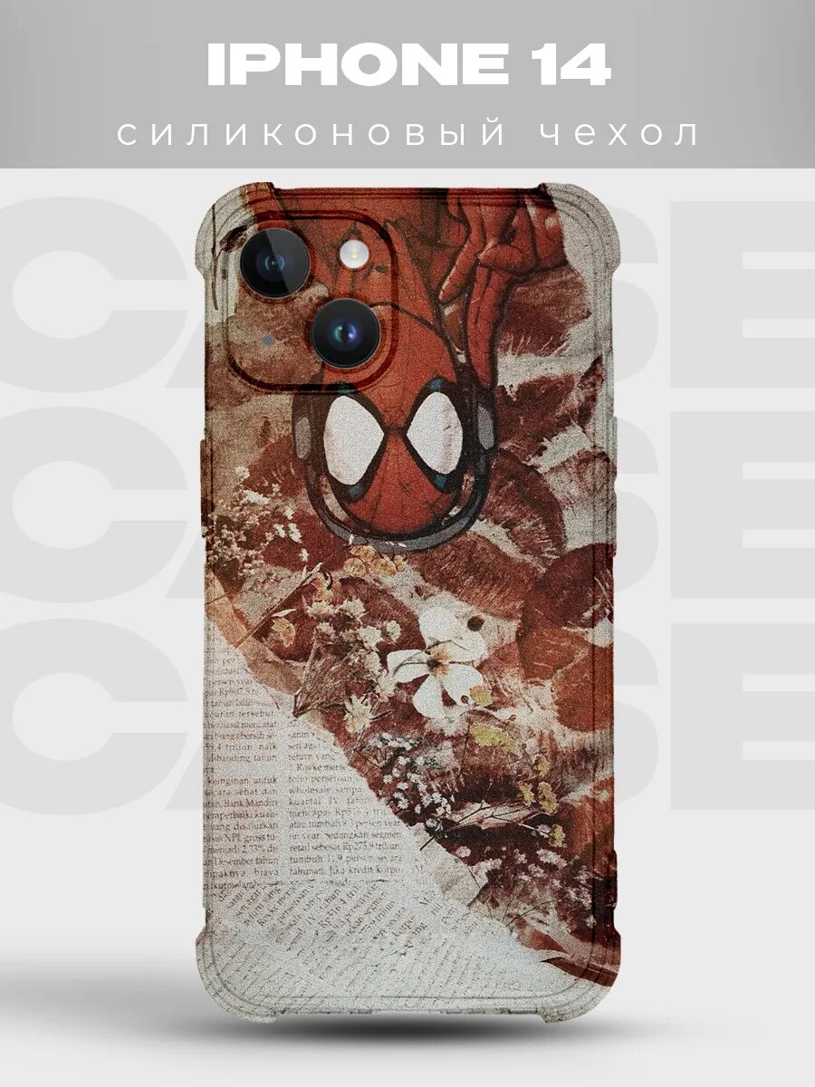 Чехол на iPhone 14 Человек-паук spider man человек паук
