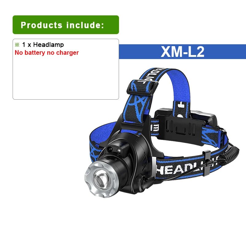 Налобный фонарь XM-L2 C, синий