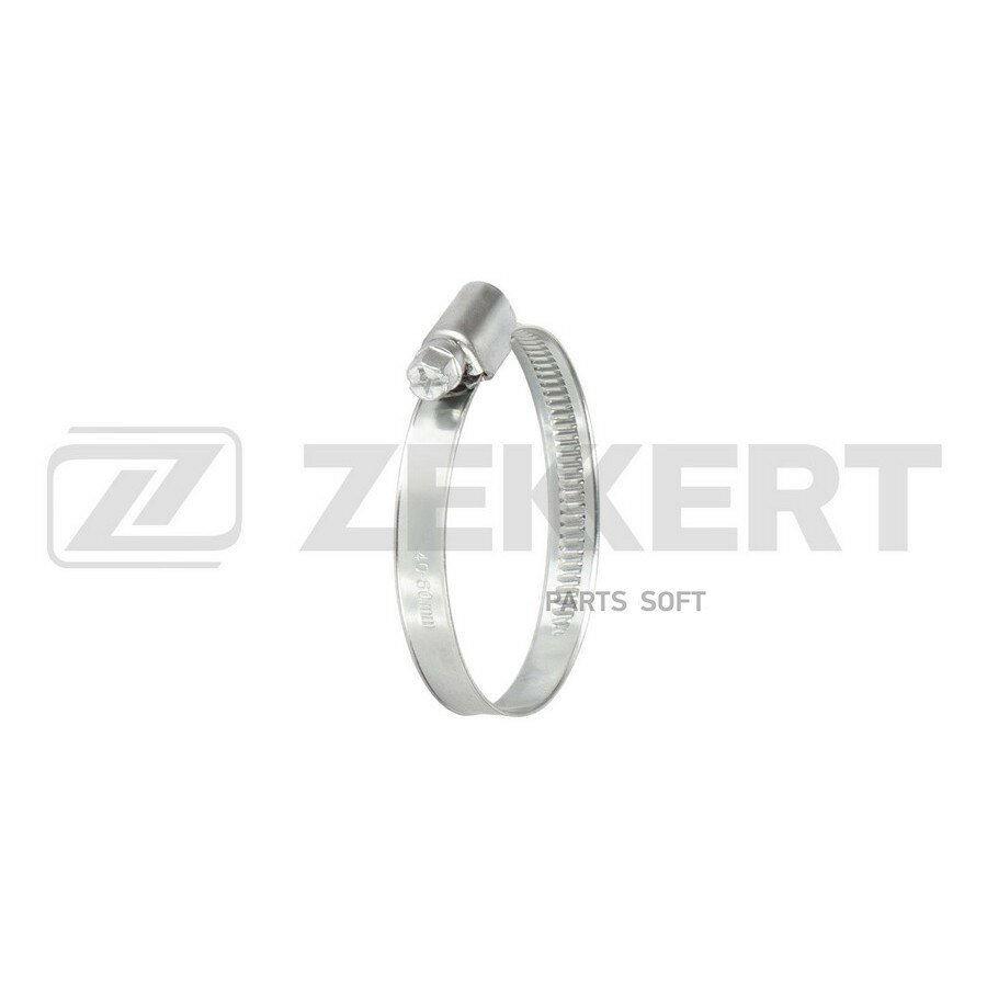 Хомут 40-60 зажимной Zekkert оцинк. ZEKKERT BE5016 | цена за 1 шт