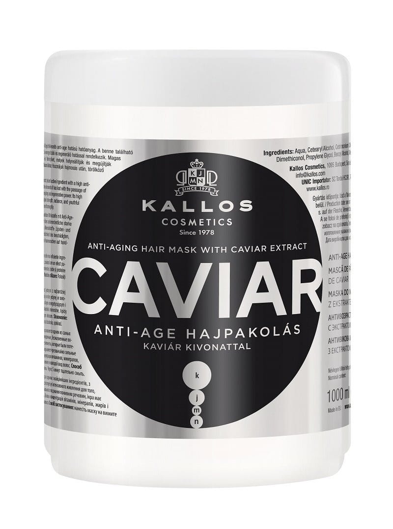 Маска для волос Kallos Caviar с экстрактом икры, 1000 мл