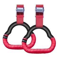 Детские гимнастические кольца WHCMJP Красный, Total length 2M, A red