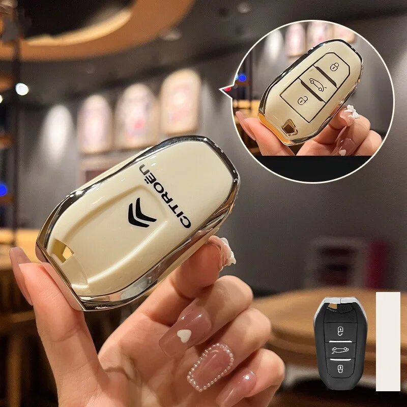 Для Citroen C1 C2 C4 C6 C3-XR Picasso Grand DS3 DS5: Чехол-накладка из ТПУ для E-white
