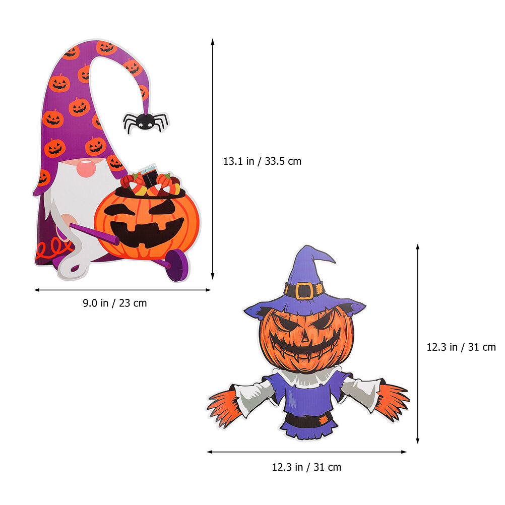 2 Штуки Halloween Садовые Колышки Креативные Наружные Газонные Колышки Ассорти 31 5X31 См
