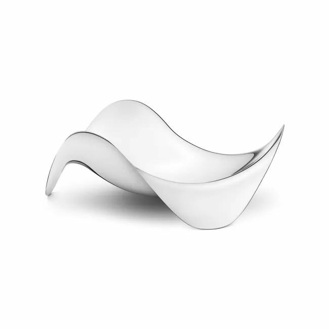 Чаша декоративная Georg Jensen Cobra, 19 см, полированная сталь, цвет серебро