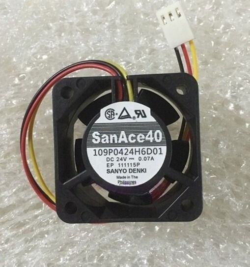 Sanyo 109P0424H6D01 4020 24V 0.07A 4CM для вентиляторов охлаждения Fanatec -