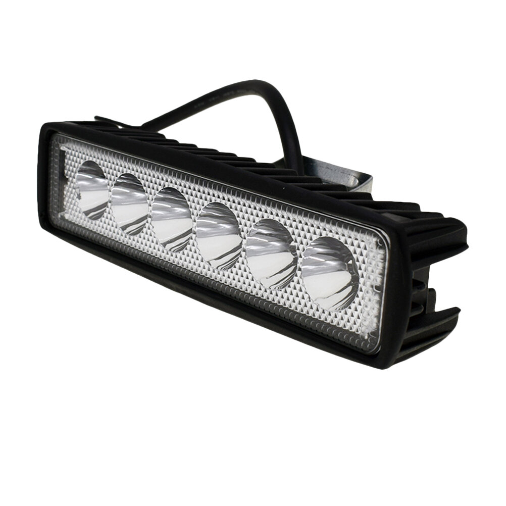 Светодиодный Фонарь 18W 6LED Для Авто Внедорожник Мотоцикл Чёрный 16*4.8*4.5cm